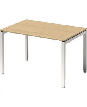 Bisley Schreibtisch DUH1208MP396 U 1200x650-850x800mm ws/ah