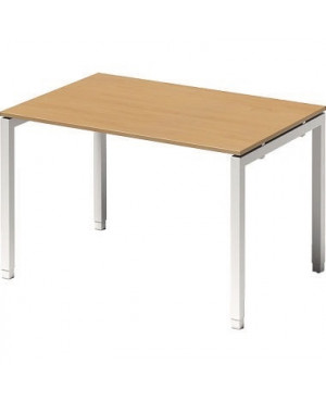Bisley Schreibtisch DUH1208BC396 U 1200x650-850x800mm ws/bu