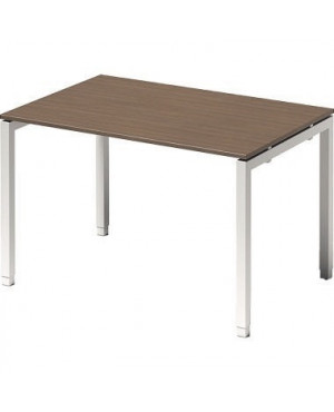 Bisley Schreibtisch DUH1208WN396 U 1200x650-850x800mm ws/nb