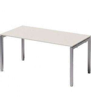 Bisley Schreibtisch DUH1608GW355 U 1600x650-850x800mm si/gr.ws