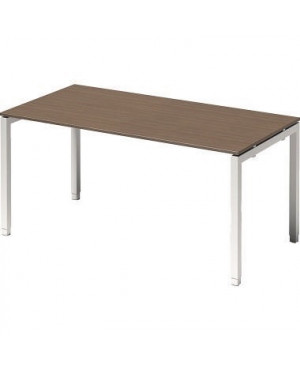 Bisley Schreibtisch DUH1608WN396 U 1600x650-850x800mm ws/nb