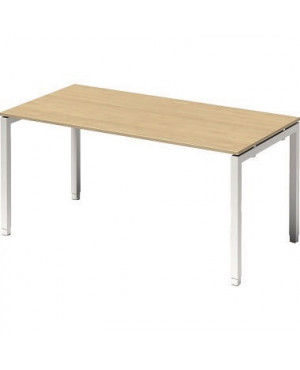 Bisley Schreibtisch DUH1608MP396 U 1600x650-850x800mm ws/ah