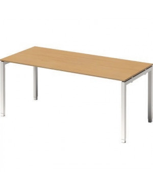 Bisley Schreibtisch DUH1808BC396 U 1800x650-850x800mm ws/bu