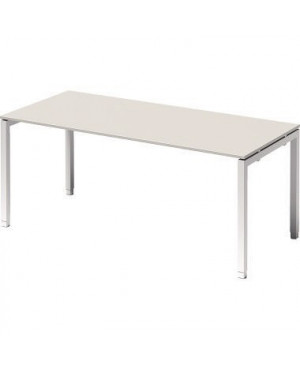 Bisley Schreibtisch DUH1808GW396 U 1800x650-850x800mm ws/gr.ws