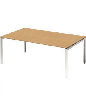 Bisley Konferenztisch DUH2012BC396 U 2000x650-850x1200mm ws/bu