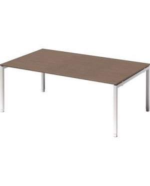Bisley Konferenztisch DUH2012WN396 U 2000x650-850x1200mm ws/nb