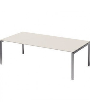 Bisley Konferenztisch DUH2412GW355 U 2400x650-850x1200mm si/gr.ws