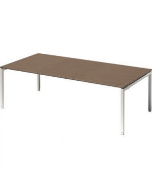 Bisley Konferenztisch DUH2412WN396 U 2400x650-850x1200mm ws/nb