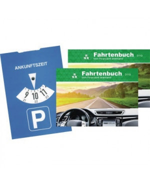 RNK Fahrtenbuch 3119/2 PKW DIN A6 quer 2 St./Pack. +Parkscheibe