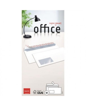 ELCO Briefumschlag Office 7446612 C5/6DL mF 80g weiß 50 St./Pack.