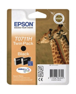 Epson Tintenpatrone C13T07114H10 schwarz 2 St./Pack.