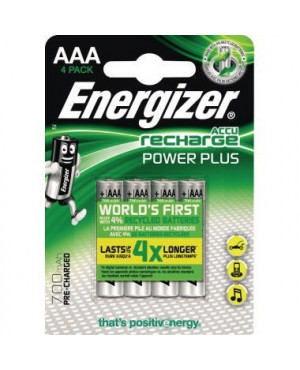 Energizer Akku Recharge PowerPlus E300626600 AAA/HR3 4 St./Pack.