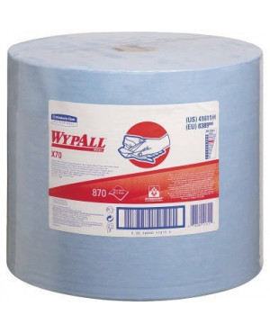 WYPALL Wischtuch X70 8389 HYDROKNIT 1lagig 34x31,5cm blau 870 Bl./Rl.