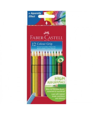 Faber-Castell Farbstift Colour GRIP 112412 farbig 12 St./Pack.