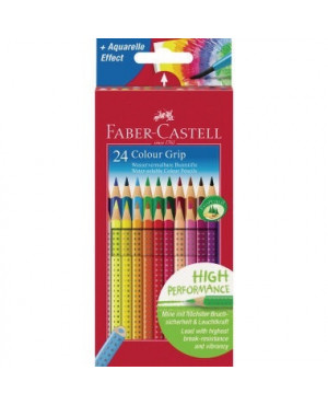 Faber-Castell Farbstift Colour GRIP 112424 farbig sortiert 24 St./Pack.