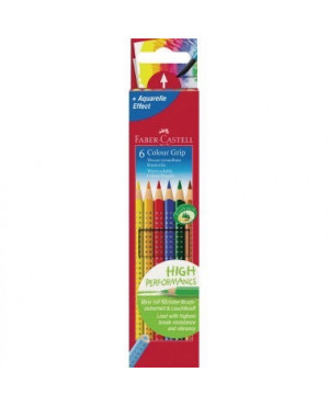 Faber-Castell Farbstift Colour GRIP 112406 farbig sortiert 6 St./Pack.