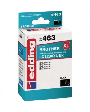 edding Tintenpatrone 18-463 wie Brother LC1280XL schwarz