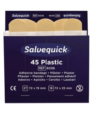 Salvequick Pflasterstrip Refill 6036 1009036 45 St./Pack.