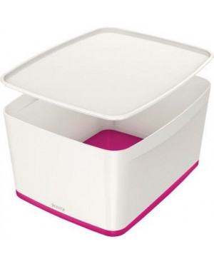 Leitz Aufbewahrungsbox MyBox 52161023 mittel 18l Deckel ws/pi