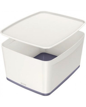 Leitz Aufbewahrungsbox MyBox 52161001 mittel 18l Deckel ws/gr