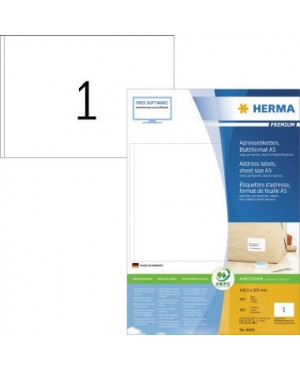 HERMA Adressetikett 8690 148,5x205mm weiß 400 St./Pack.