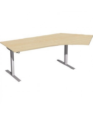 Geramöbel Elektro-Hubtisch rechts S-08A1616-AS 216,6x113,1x68cm ah/si