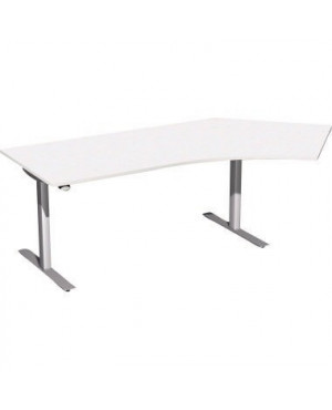 Geramöbel Elektro-Hubtisch rechts S-08A1616-WS 216,6x113,1x68cm ws/si