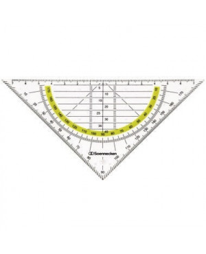Soennecken Geometriedreieck 1823 Kunststoff rauchgrau