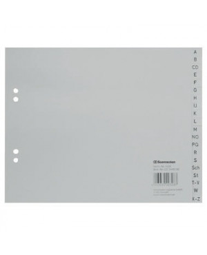 Soennecken Register 1520 DIN A4 A-Z halbe Höhe PP grau