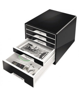 Leitz Schubladenbox CUBE 52531095 5Schubfächer schwarz