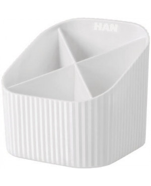HAN Stifteköcher X-LOOP 17230-12 4 Fächer weiß