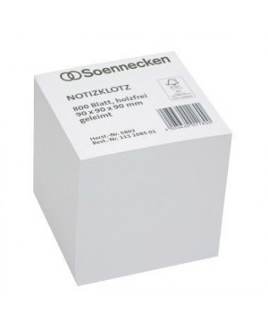 Soennecken Notizklotz 5803 9x9x9cm 800Blatt weiß