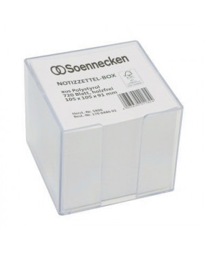 Soennecken Zettelbox 5806 105x105x91mm transparent +Inhalt
