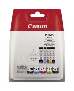 Canon Tintenpatrone PGI570/CLI571 0372C004AA sw/c/m/y 5 St./Pack.