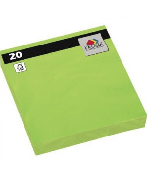 FASANA Serviette 221388 33x33cm 3lagig lime green 20 St./Pack.