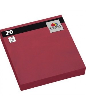 FASANA Serviette 221383 33x33cm 3lagig jalapeno red 20 St./Pack.