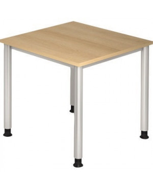 Hammerbacher Schreibtisch VHS08/E/S 80x80cm eiche