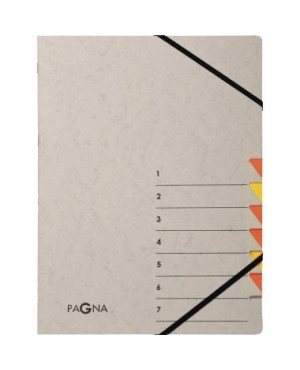 Pagna Ordnungsmappe Easy Grey 44307-12 7 Fächer orange