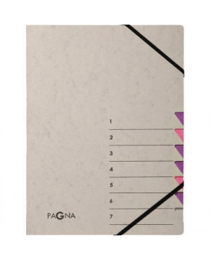 Pagna Ordnungsmappe Easy Grey 44307-10 7 Fächer lila