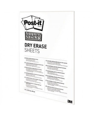 Post-it Folie Super Sticky Dry DEFPackL-EU 27,9x39cm 15 St./Pack.