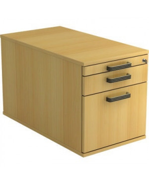 Hammerbacher Rollcontainer Solid VTC20 SG-Griff buche