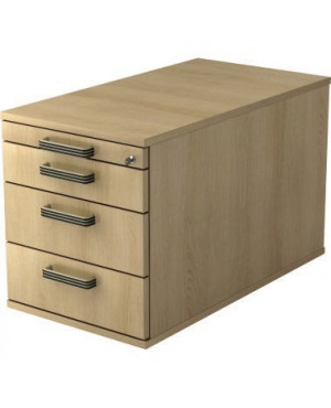 Hammerbacher Rollcontainer Solid VTC30 SG-Griff eiche