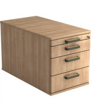 Hammerbacher Rollcontainer Solid VTC30 SG-Griff nussbaum