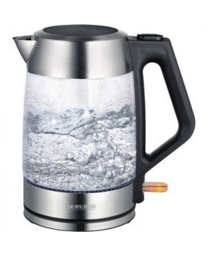 SEVERIN Wasserkocher WK 3475 1,7l Glas/Edelstahl