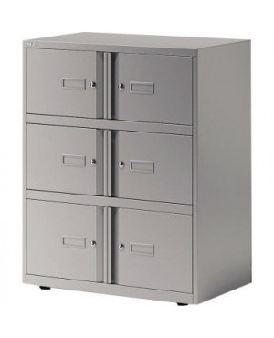 Bisley Office Lodge Essentials YELD0810355 6Türen silber