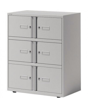 Bisley Office Lodge Essentials YELD0810645 6Türen lichtgrau