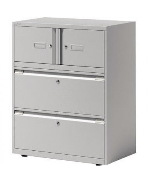 Bisley Kombination Essentials YECO0810645 2Türen 2Schübe l.gr