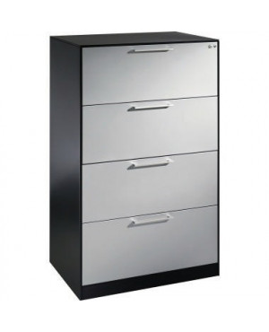 C+P Hängeregistraturschrank Asisto 146223412S10072 A4 2bahnig sgr/lgr