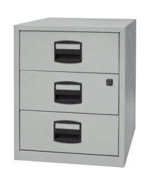 Schubladenschrank PFAM3S355 3Schubfächer silber