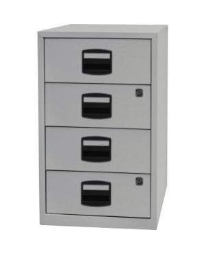 Schubladenschrank PFA4S355 4Schubfächer silber